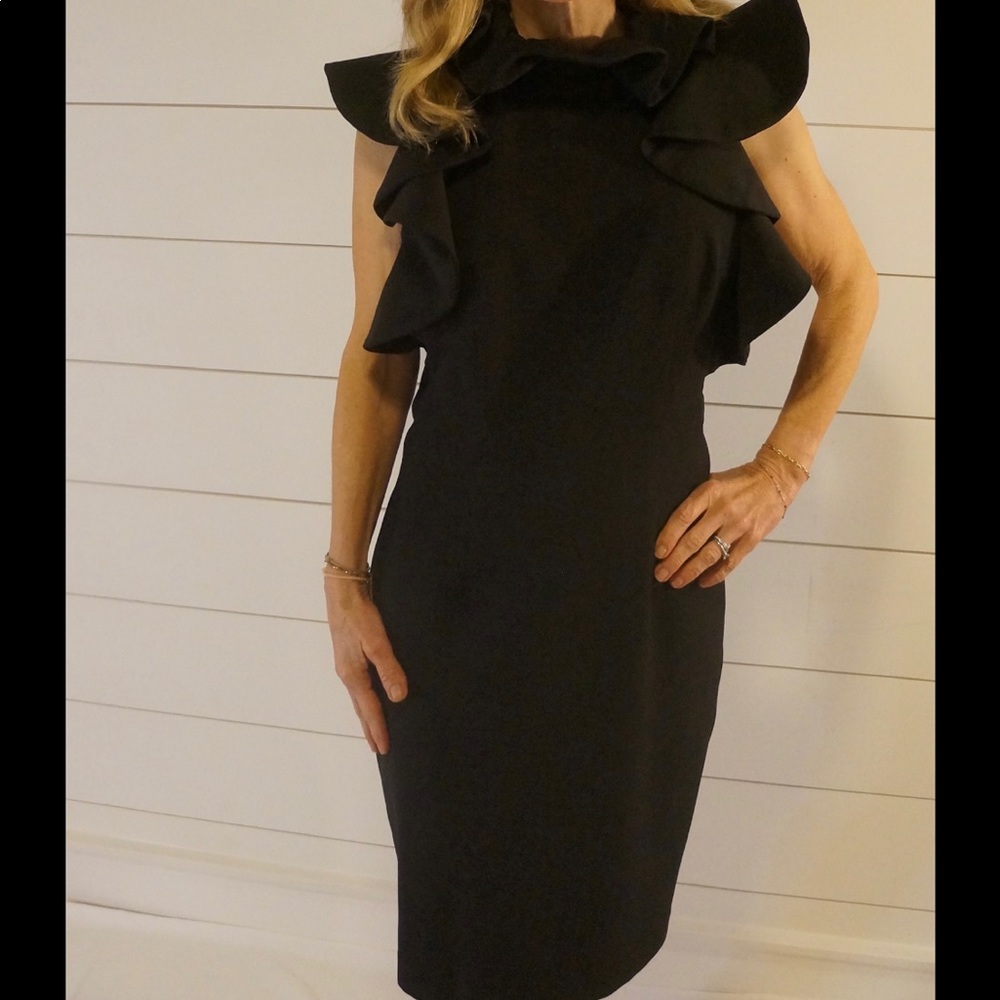 NWT midi ruffle dress